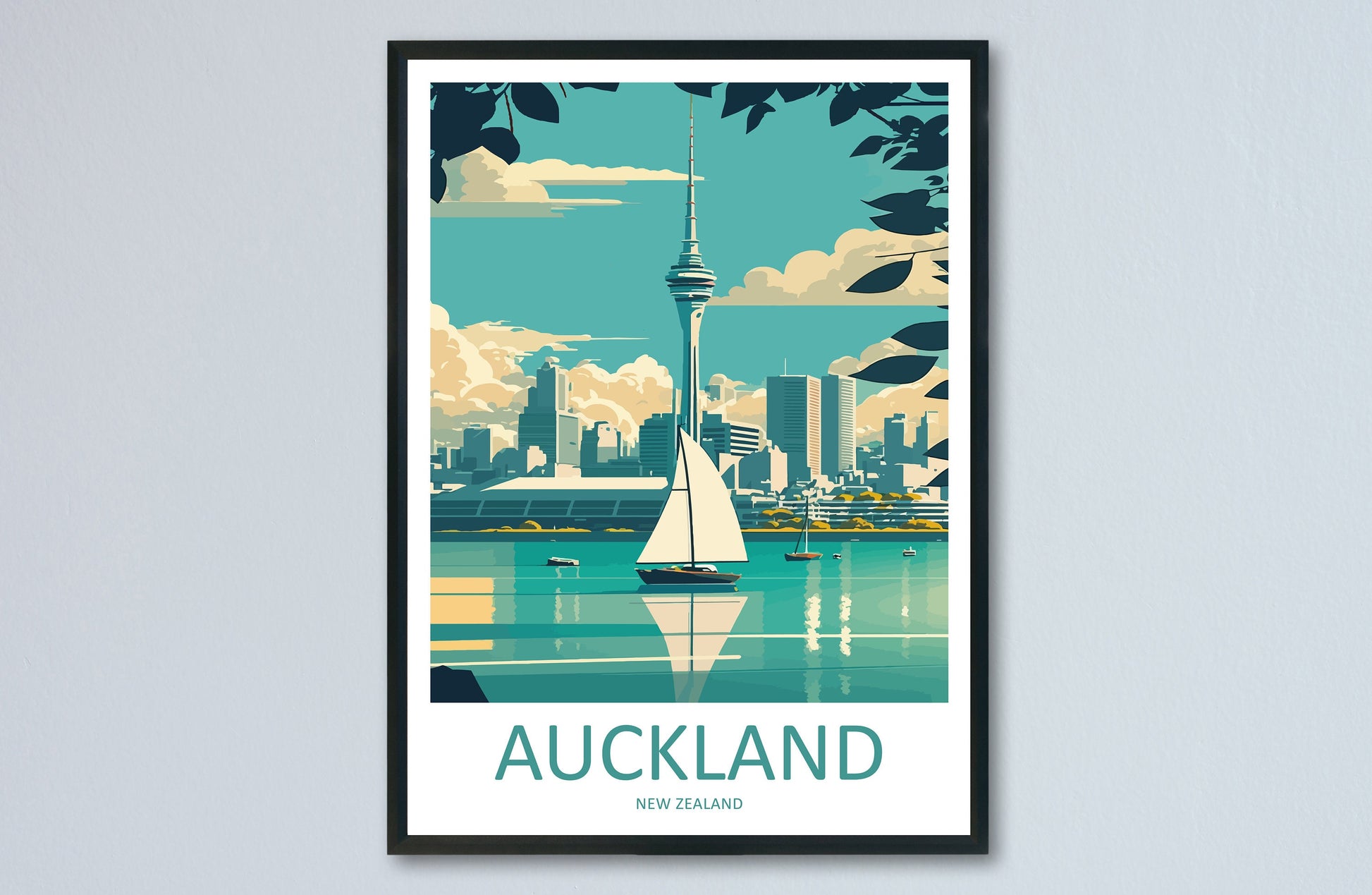 Auckland Travel Print Wall Art Auckland Wall Hanging Home Décor Auckland Gift Art Lovers New Zealand Art Lover Gift Print Auckland Wall Art