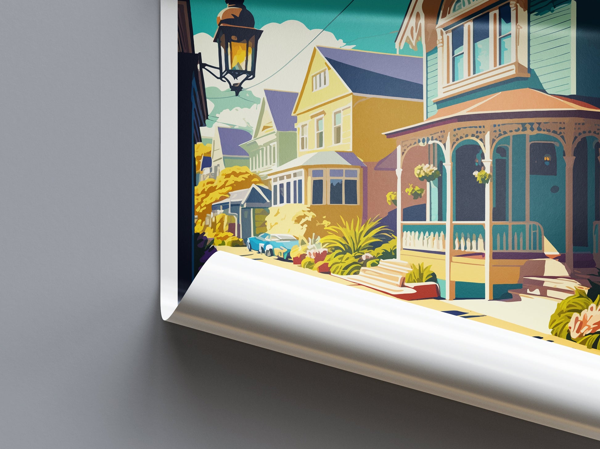 Napier Travel Print Wall Art Napier Wall Hanging Home Décor Napier Gift Art Lovers New Zealand Art Lover Gift Print Napier Wall Art