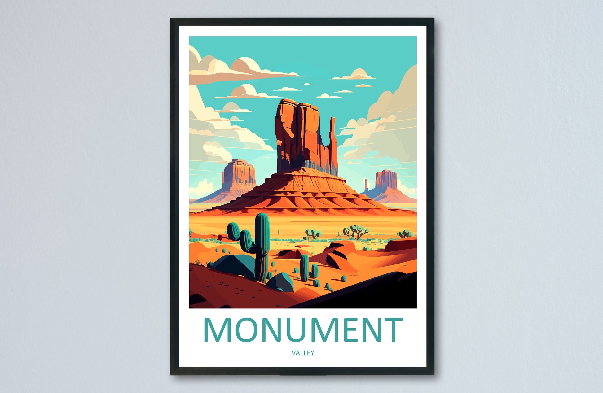 Monument Valley Travel Print Wall Art Monument Valley Wall Hanging Home Decor Arizona Art Gift Monument Valley Lovers Arizona Desert Art