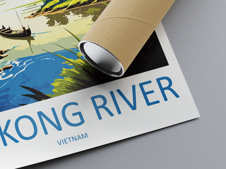Mekong River Travel Print Wall Art Mekong River Wall Hanging Home Décor Mekong River Gift Art Lovers Vietnam Art Lover Gift Mekong River Art