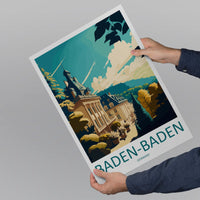 Baden-Baden Travel Print Wall Art Baden-Baden Wall Hanging Home Décor Baden-Baden Gift Art Lovers Germany Art Lover Gift Baden-Baden Art
