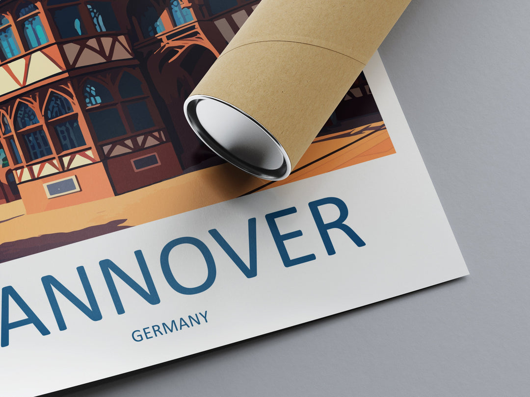 Hannover Travel Print Wall Art Hannover Wall Hanging Home Décor Hannover Gift Art Lovers Germany Art Lover Gift Hannover Art Travel Gift