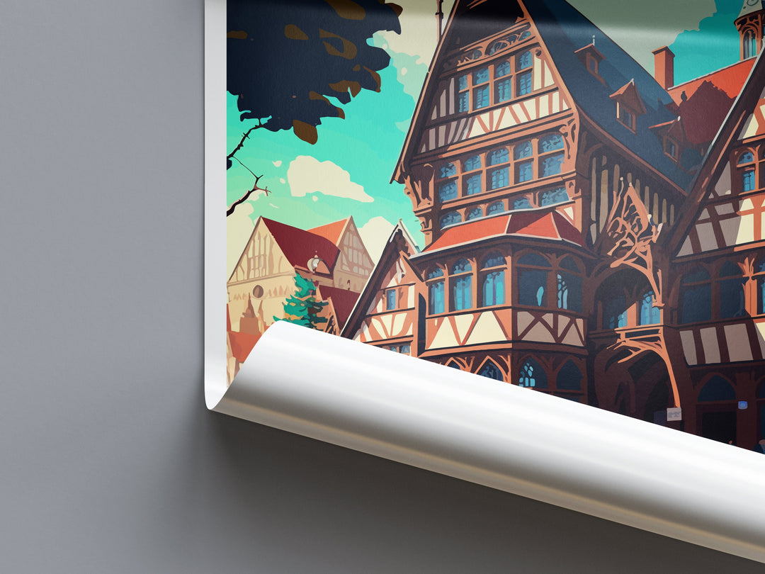 Hannover Travel Print Wall Art Hannover Wall Hanging Home Décor Hannover Gift Art Lovers Germany Art Lover Gift Hannover Art Travel Gift
