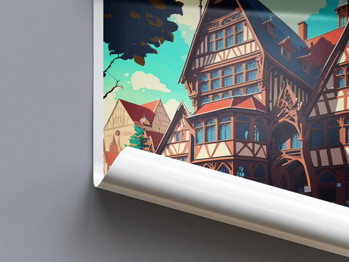 Hannover Travel Print Wall Art Hannover Wall Hanging Home Décor Hannover Gift Art Lovers Germany Art Lover Gift Hannover Art Travel Gift