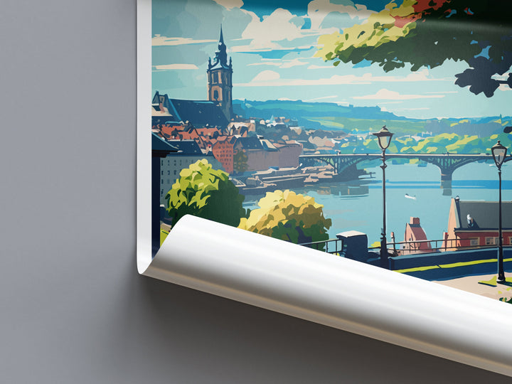 Koblenz Travel Print Wall Art Koblenz Wall Hanging Home Décor Koblenz Gift Art Lovers Germany Art Lover Gift Koblenz Art Travel Gift