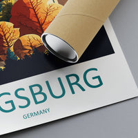 Augsburg Travel Print Wall Art Augsburg Wall Hanging Home Décor Augsburg Gift Art Lovers Germany Art Lover Gift Augsburg Art Travel Gift
