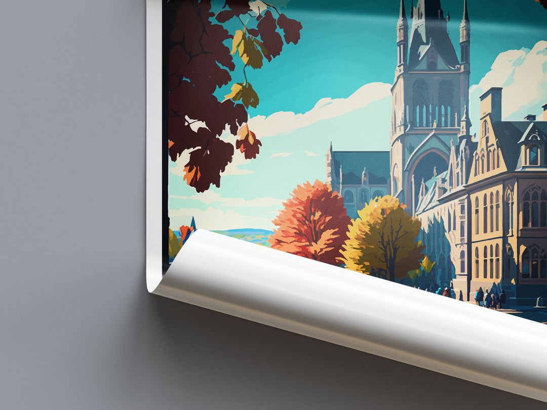 Bonn Travel Print Wall Art Bonn Wall Hanging Home Décor Bonn Gift Art Lovers Germany Art Lover Gift Bonn Art Travel Gift