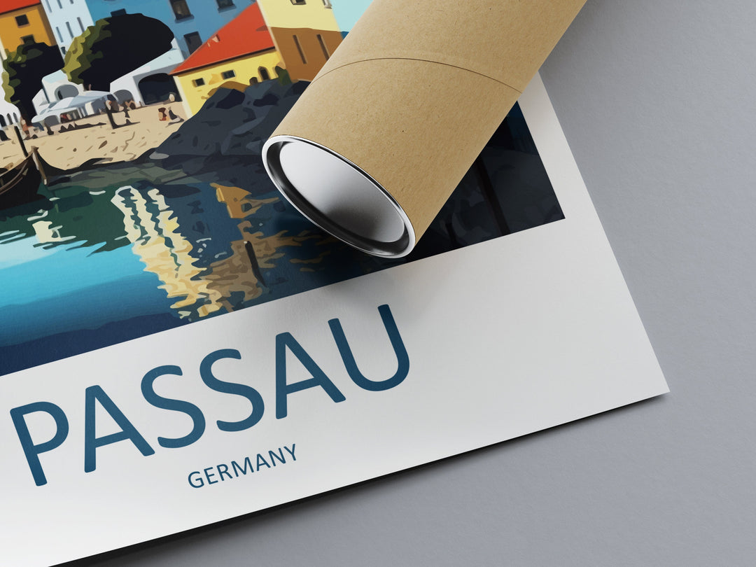 Passau Travel Print Wall Art Passau Wall Hanging Home Décor Passau Gift Art Lovers Germany Art Lover Gift Passau Art Travel Gift Passau