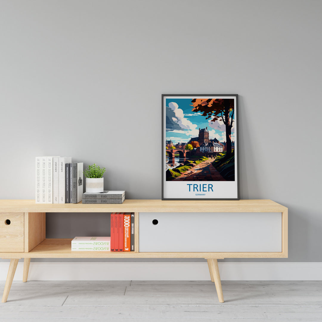 Trier Travel Print Wall Art Trier Wall Hanging Home Décor Trier Gift Art Lovers Germany Art Lover Gift Trier Art Travel Gift Trier Germany