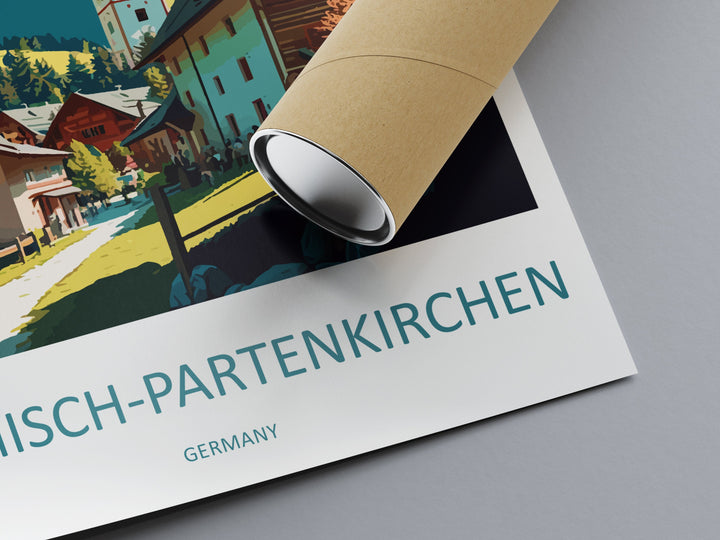 Garmisch-Partenkirchen Travel Print Wall Art Garmisch-Partenkirchen Wall Hanging Home Décor Garmisch-Partenkirchen Gift Art Lovers Germany