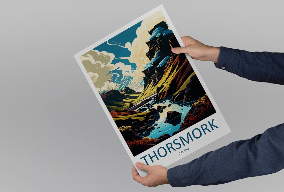Thorsmork Travel Print Wall Art Thorsmork Wall Hanging Home Décor Thorsmork Gift Art Lovers Iceland Art Lover Gift Thorsmork Wall Decor