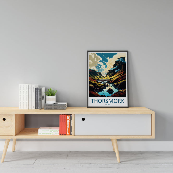 Thorsmork Travel Print Wall Art Thorsmork Wall Hanging Home Décor Thorsmork Gift Art Lovers Iceland Art Lover Gift Thorsmork Wall Decor