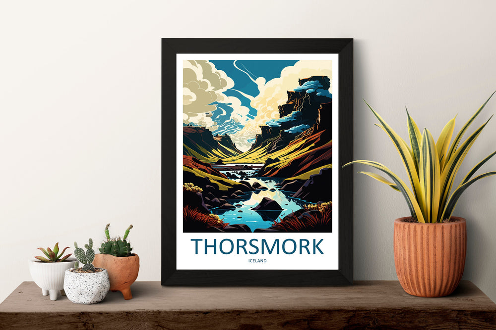 Thorsmork Travel Print Wall Art Thorsmork Wall Hanging Home Décor Thorsmork Gift Art Lovers Iceland Art Lover Gift Thorsmork Wall Decor