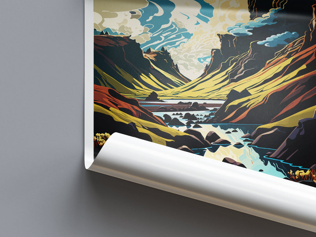 Thorsmork Travel Print Wall Art Thorsmork Wall Hanging Home Décor Thorsmork Gift Art Lovers Iceland Art Lover Gift Thorsmork Wall Decor