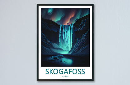 Skogafoss Travel Print Wall Art Skogafoss Wall Hanging Home Décor Skogafoss Gift Art Lovers Iceland Art Lover Gift Skogafoss Wall Décor
