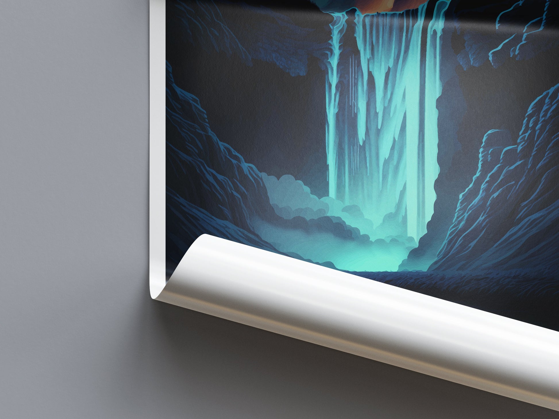 Skogafoss Travel Print Wall Art Skogafoss Wall Hanging Home Décor Skogafoss Gift Art Lovers Iceland Art Lover Gift Skogafoss Wall Décor