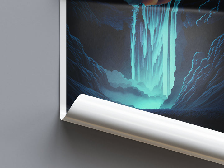 Skogafoss Travel Print Wall Art Skogafoss Wall Hanging Home Décor Skogafoss Gift Art Lovers Iceland Art Lover Gift Skogafoss Wall Décor