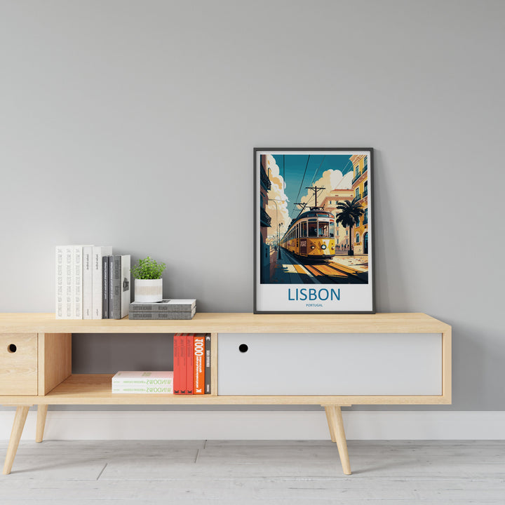 Lisbon Travel Print Wall Art Lisbon Wall Hanging Home Décor Lisbon Gift Art Lovers Portugal Art Lover Gift Lisbon Wall Décor Lisbon Tram Art