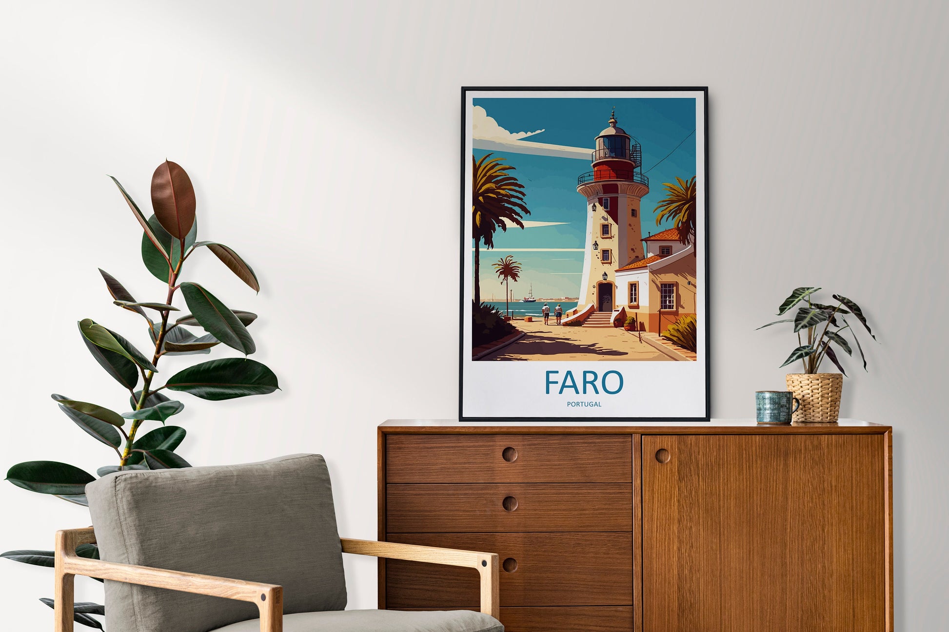 Faro Travel Print Wall Art Faro Wall Hanging Home Décor Faro Gift Art Lovers Portugal Art Lover Gift Faro Wall Décor Faro Travel Decor