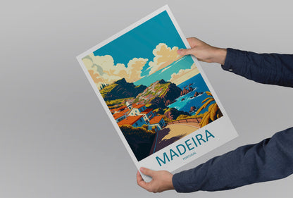Madeira Travel Print Wall Art Madeira Wall Hanging Home Décor Madeira Gift Art Lovers Portugal Art Lover Gift Madeira Wall Décor Madeira Art