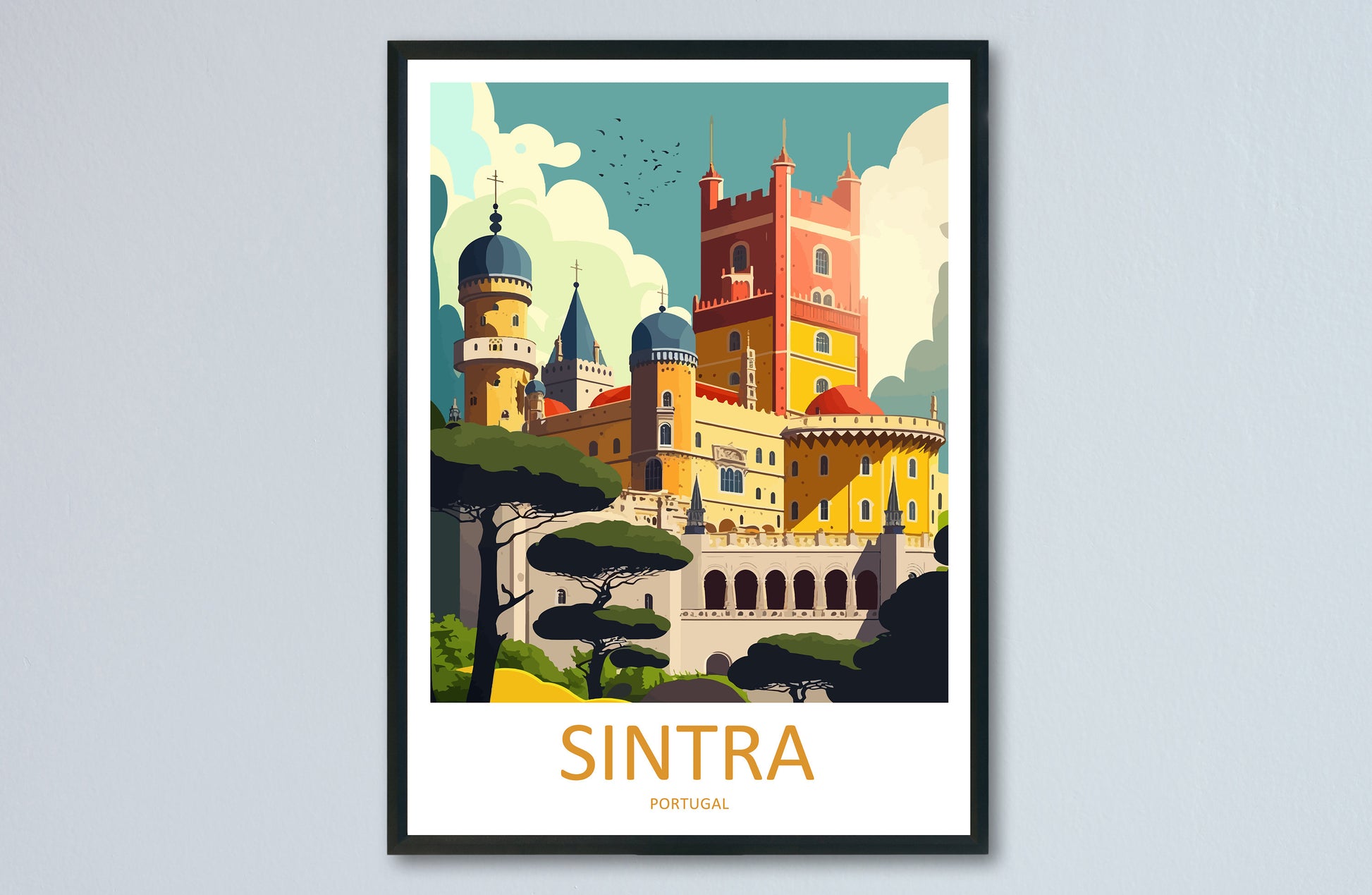 Sintra Travel Print Wall Art Sintra Wall Hanging Home Décor Sintra Gift Art Lovers Portugal Art Lover Gift Sintra Wall Décor Sintra Travel