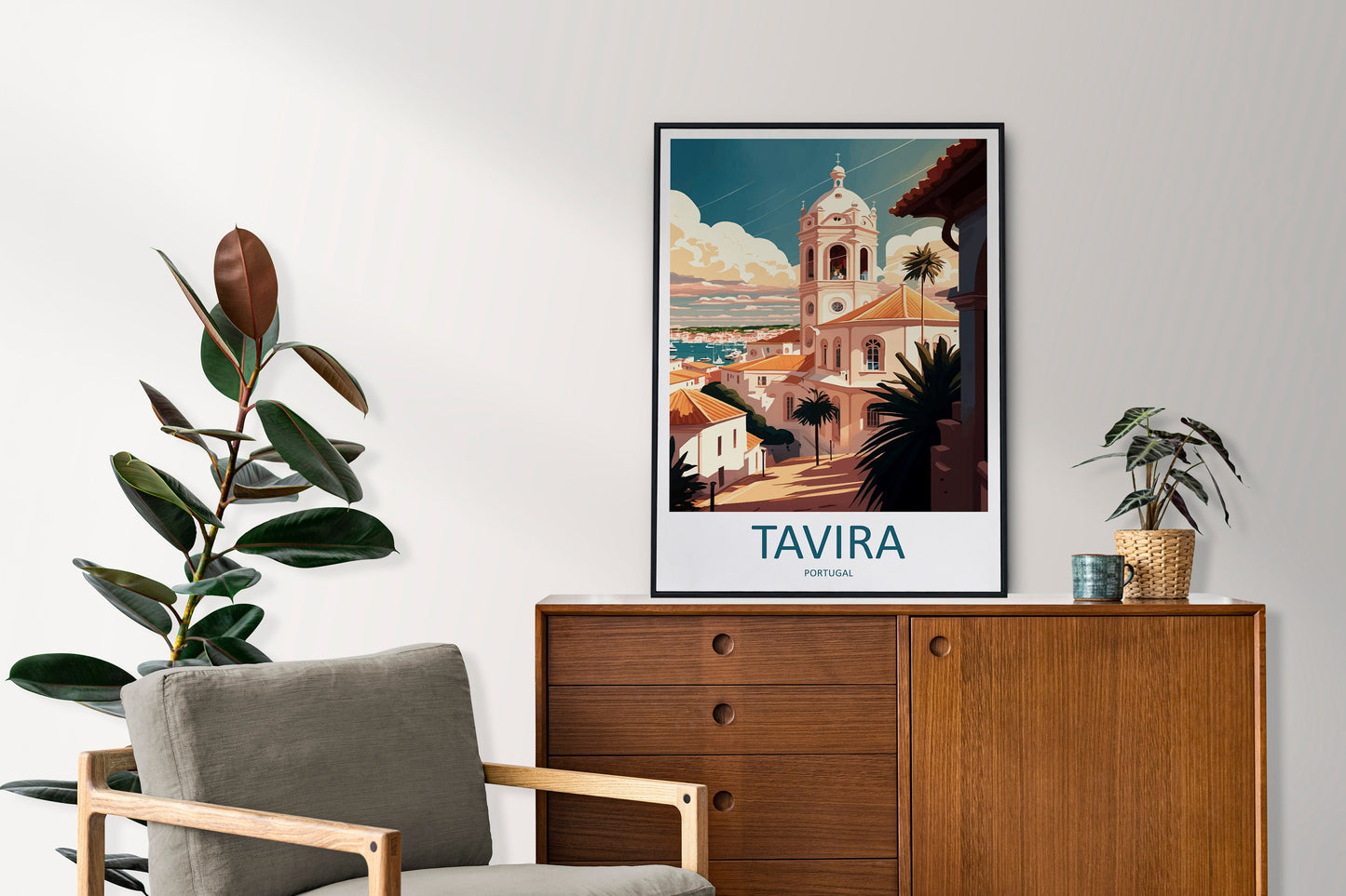 Tavira Travel Print Wall Art Tavira Wall Hanging Home Décor Tavira Gift Art Lovers Portugal Art Lover Gift Tavira Wall Décor Tavira Travel