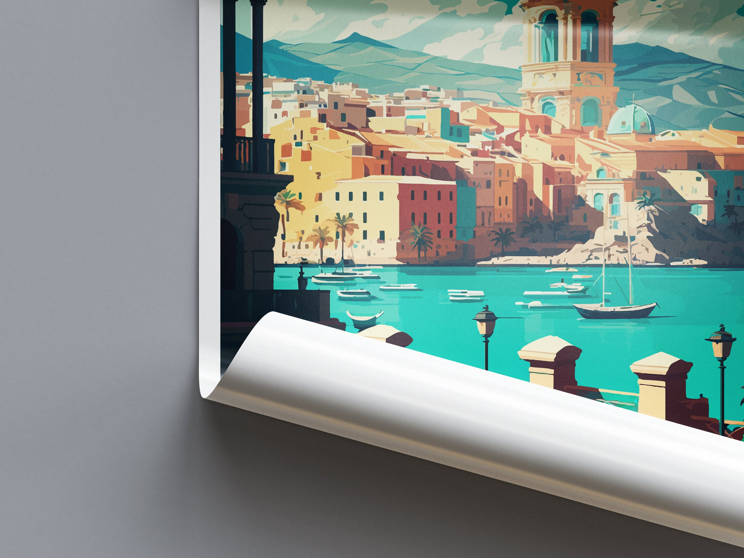 Cartagena Travel Print Wall Art Cartagena Wall Hanging Home Décor Cartagena Gift Art Lovers Spain Art Lover Gift Cartagena Wall Décor