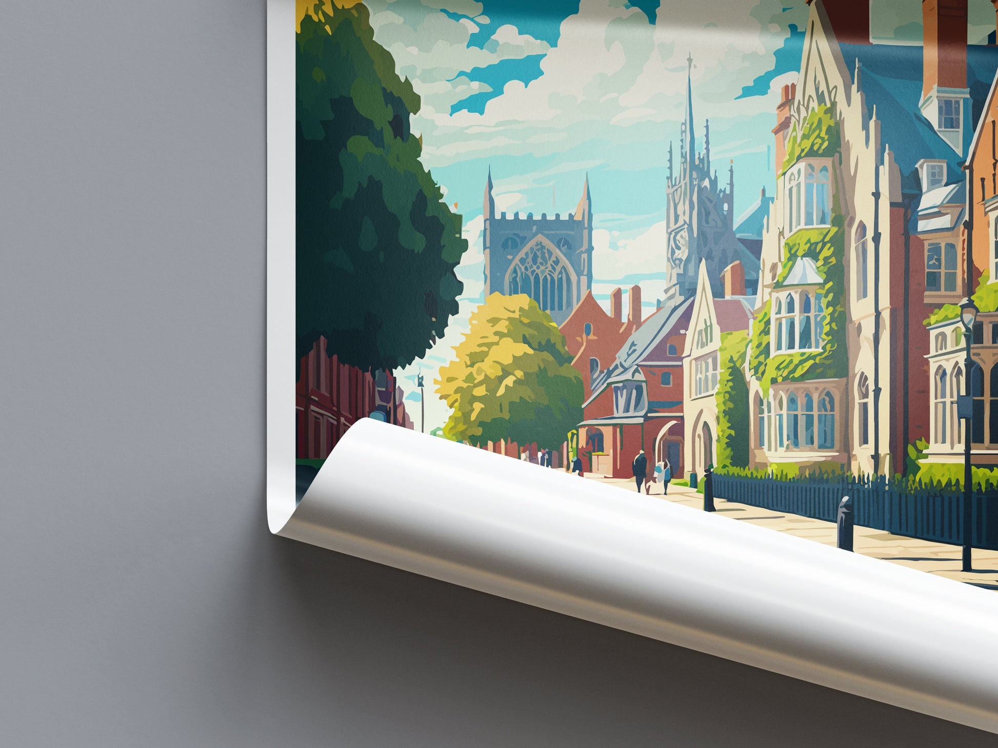 Cambridge Travel Print Wall Art Cambridge Wall Hanging Home Décor Cambridge Gift Art Lovers England Art Lover Gift Cambridge Art Travel
