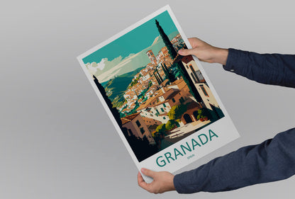 Granada Travel Print Wall Art Granada Wall Hanging Home Décor Granada Gift Art Lovers Spain Art Lover Gift Granada Wall Décor Granada Art