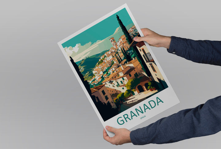 Granada Travel Print Wall Art Granada Wall Hanging Home Décor Granada Gift Art Lovers Spain Art Lover Gift Granada Wall Décor Granada Art