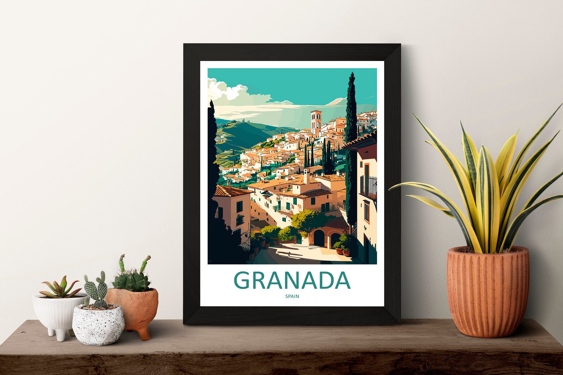 Granada Travel Print Wall Art Granada Wall Hanging Home Décor Granada Gift Art Lovers Spain Art Lover Gift Granada Wall Décor Granada Art