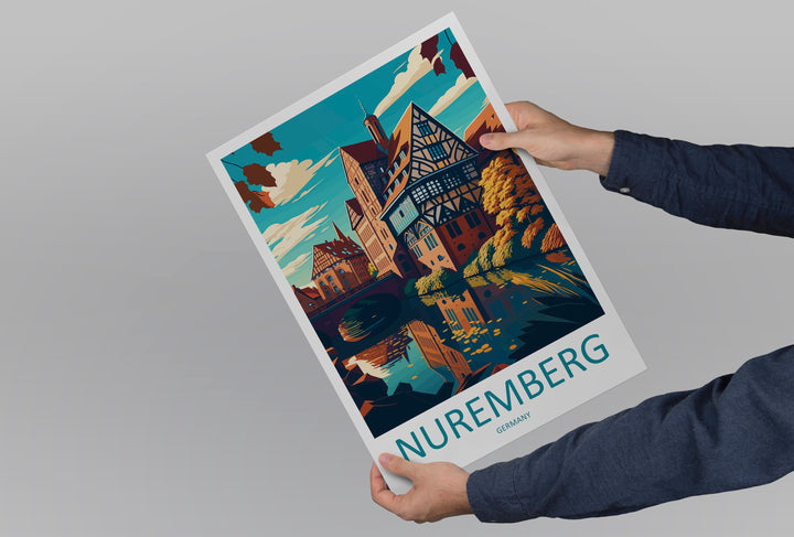 Nuremberg Travel Print Wall Art Nuremberg Wall Hanging Home Decoration Nuremberg Gift Art Lovers Wall Art Print Art Nuremberg Germany Poster