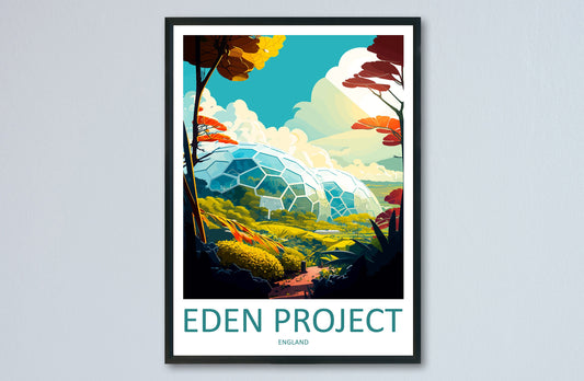 Eden Project Travel Print Wall Art Eden Project Wall Hanging Home Décor Eden Project Gift Art Lovers England Art Lover Gift Eden Project Art