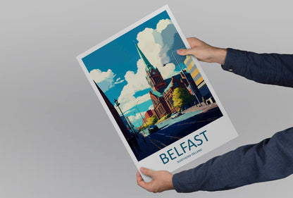 Belfast Travel Print Wall Art Belfast Wall Hanging Home Décor Belfast Gift Art Lovers Ireland Art Lover Gift Belfast Travel Art Gift