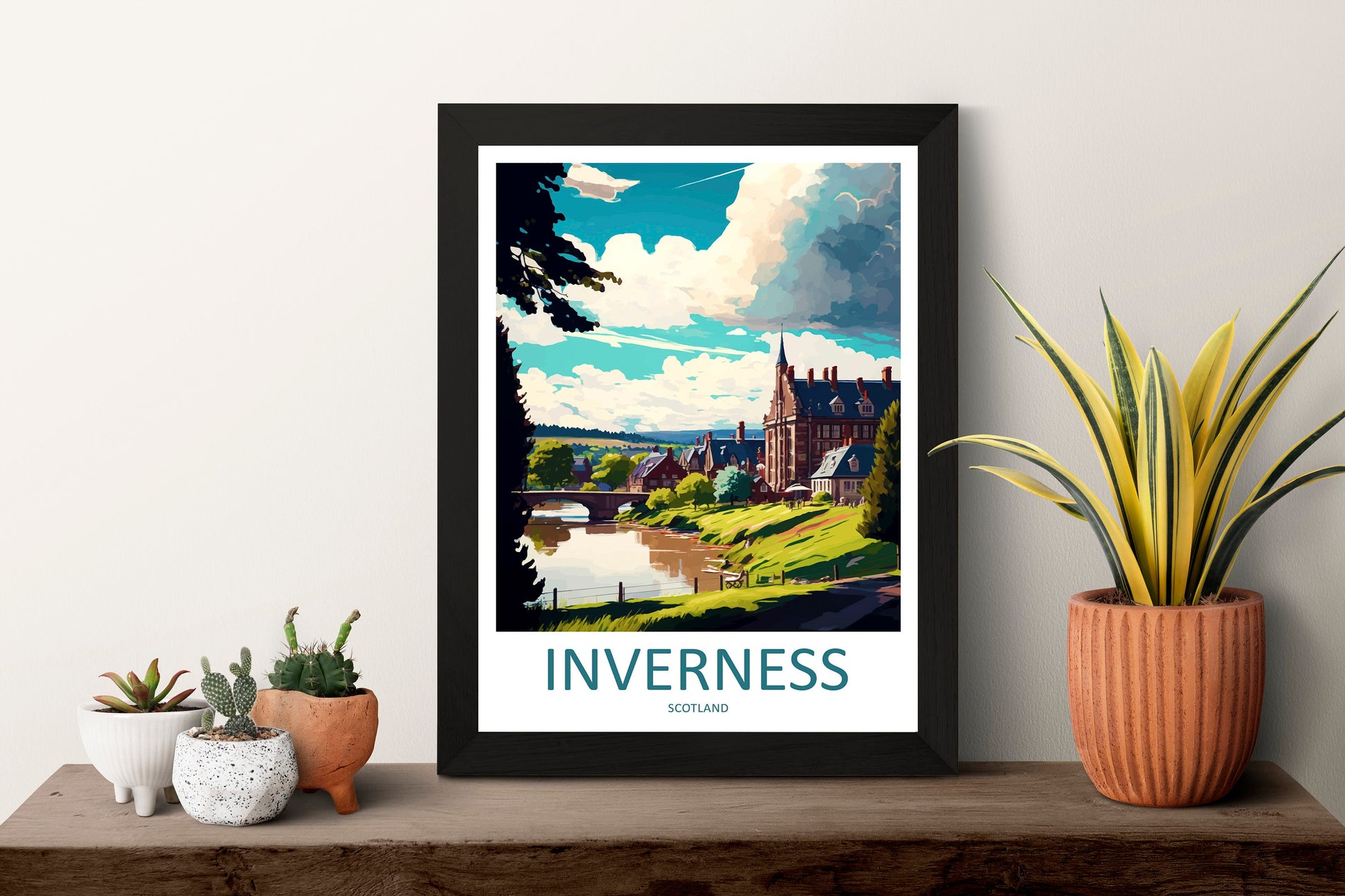 Inverness Travel Print Wall Art Inverness Wall Hanging Home Décor Inverness Gift Art Lovers Scotland Art Lover Gift Inverness Travel Art
