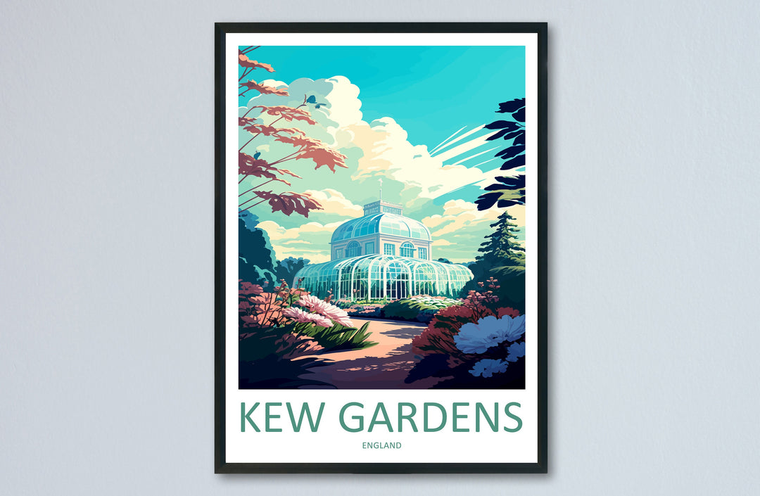 Kew Gardens Travel Print Wall Art Kew Gardens Wall Hanging Home Décor Kew Gardens Gift Art Lovers England Art Lover Gift Kew Gardens Artwork