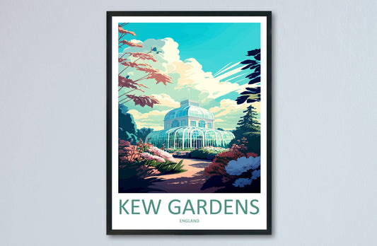 Kew Gardens Travel Print Wall Art Kew Gardens Wall Hanging Home Décor Kew Gardens Gift Art Lovers England Art Lover Gift Kew Gardens Artwork