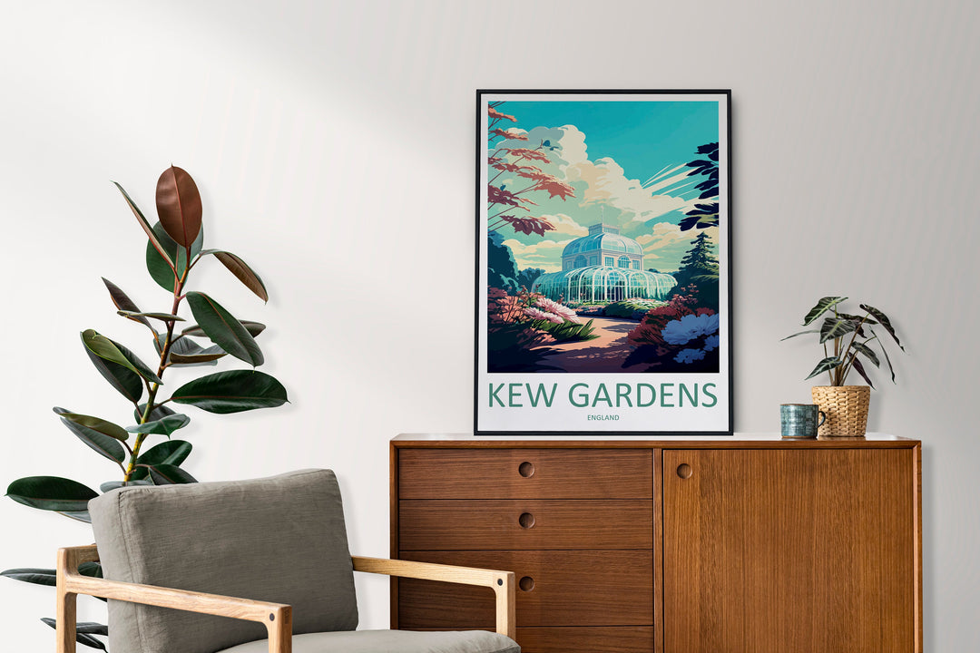 Kew Gardens Travel Print Wall Art Kew Gardens Wall Hanging Home Décor Kew Gardens Gift Art Lovers England Art Lover Gift Kew Gardens Artwork