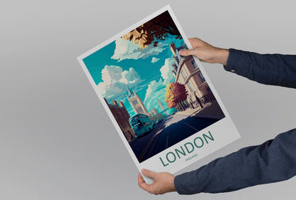 London Travel Print Wall Art London Wall Hanging Home Décor London Gift Art Lovers England Art Lover Gift London Travel Art Gift London Art