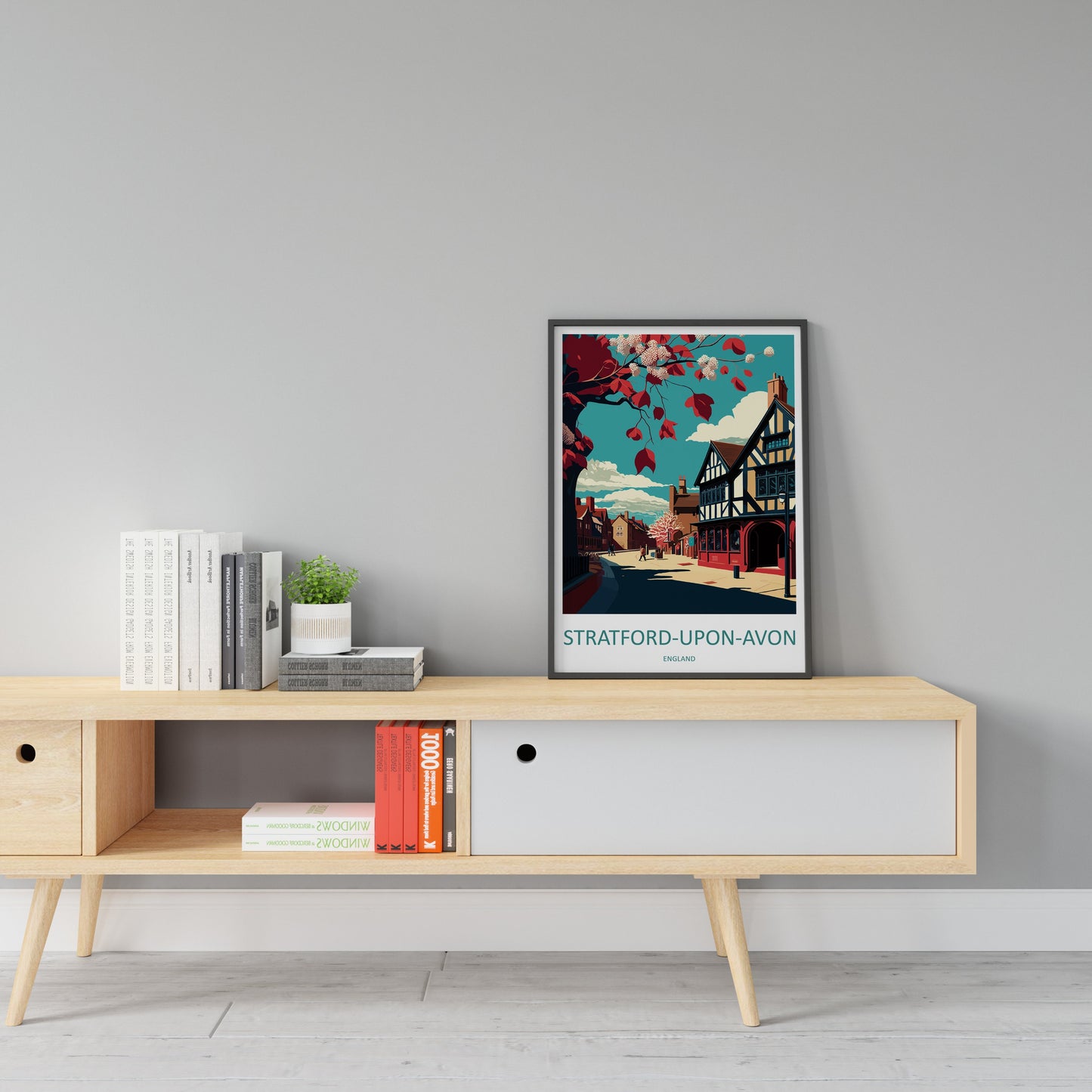 Stratford-upon-avon Travel Print Wall Art Stratford-upon-avon Wall Hanging Home Décor Stratford-upon-avon Gift Art Lovers England Art Lover