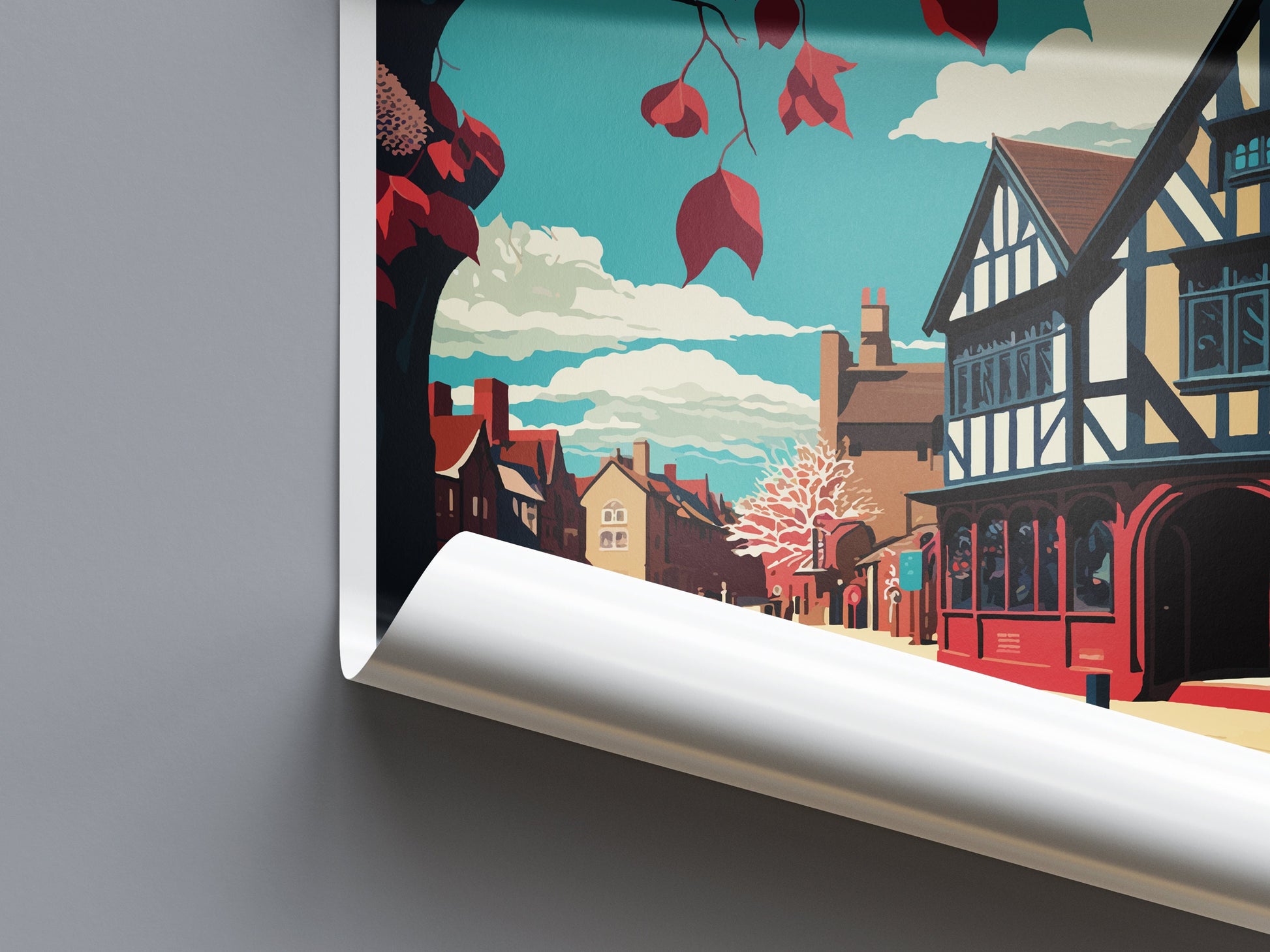 Stratford-upon-avon Travel Print Wall Art Stratford-upon-avon Wall Hanging Home Décor Stratford-upon-avon Gift Art Lovers England Art Lover