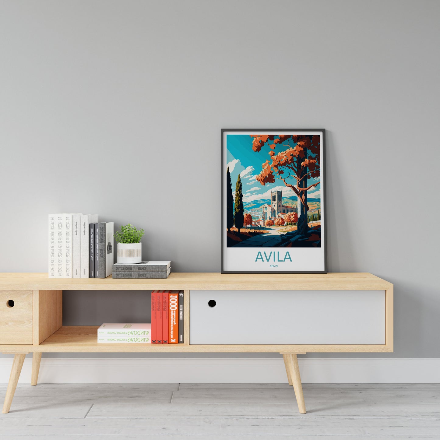 Avila Travel Print Wall Art Avila Wall Hanging Home Décor Avila Gift Art Lovers Spain Art Lover Gift Avila Wall Décor Avila Spain Poster Art