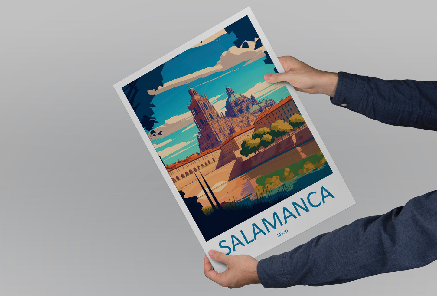 Salamanca Travel Print Wall Art Salamanca Wall Hanging Home Décor Salamanca Gift Art Lovers Spain Art Lover Gift Salamanca Print Spain Art