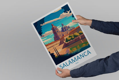 Salamanca Travel Print Wall Art Salamanca Wall Hanging Home Décor Salamanca Gift Art Lovers Spain Art Lover Gift Salamanca Print Spain Art