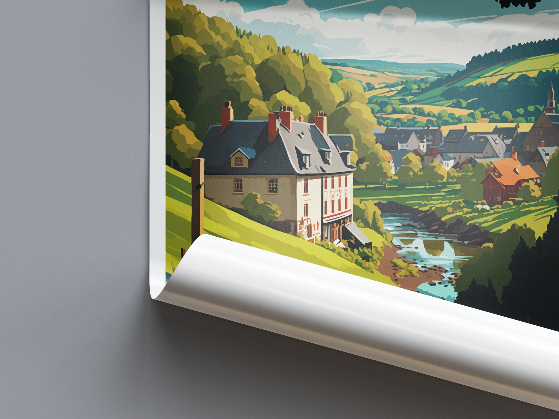 Ardennes Travel Print Wall Art Ardennes Wall Hanging Home Décor Ardennes Gift Art Lovers France Art Lover Gift Ardennes Print France Artwork