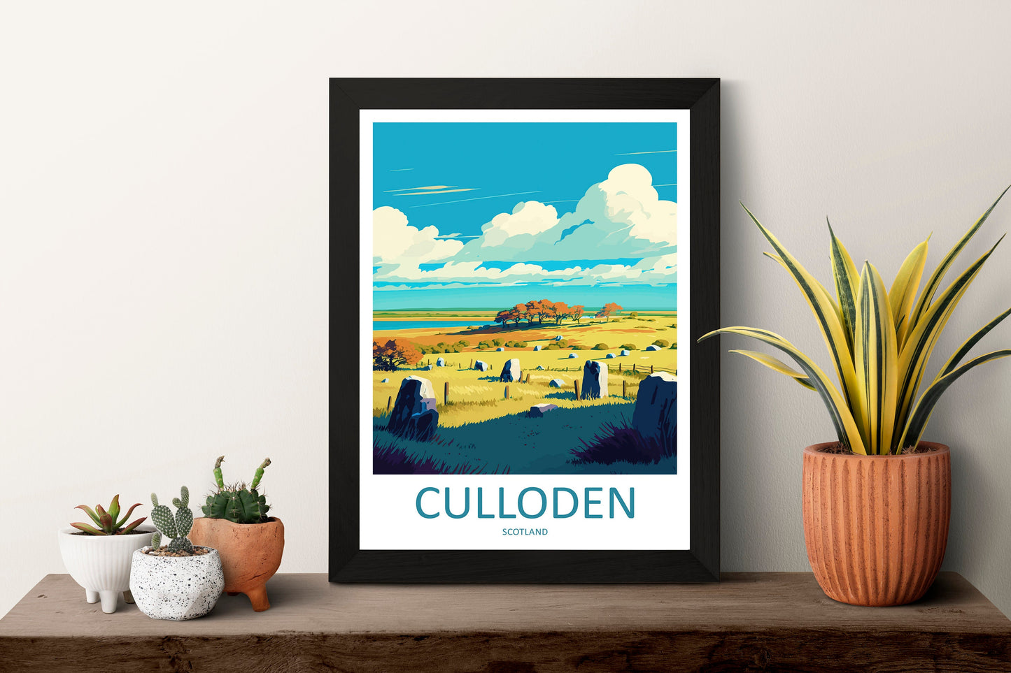 Culloden Travel Print Wall Art Culloden Wall Hanging Home Décor Culloden Gift Art Lovers Scotland Art Lover Gift Culloden Travel Artwork
