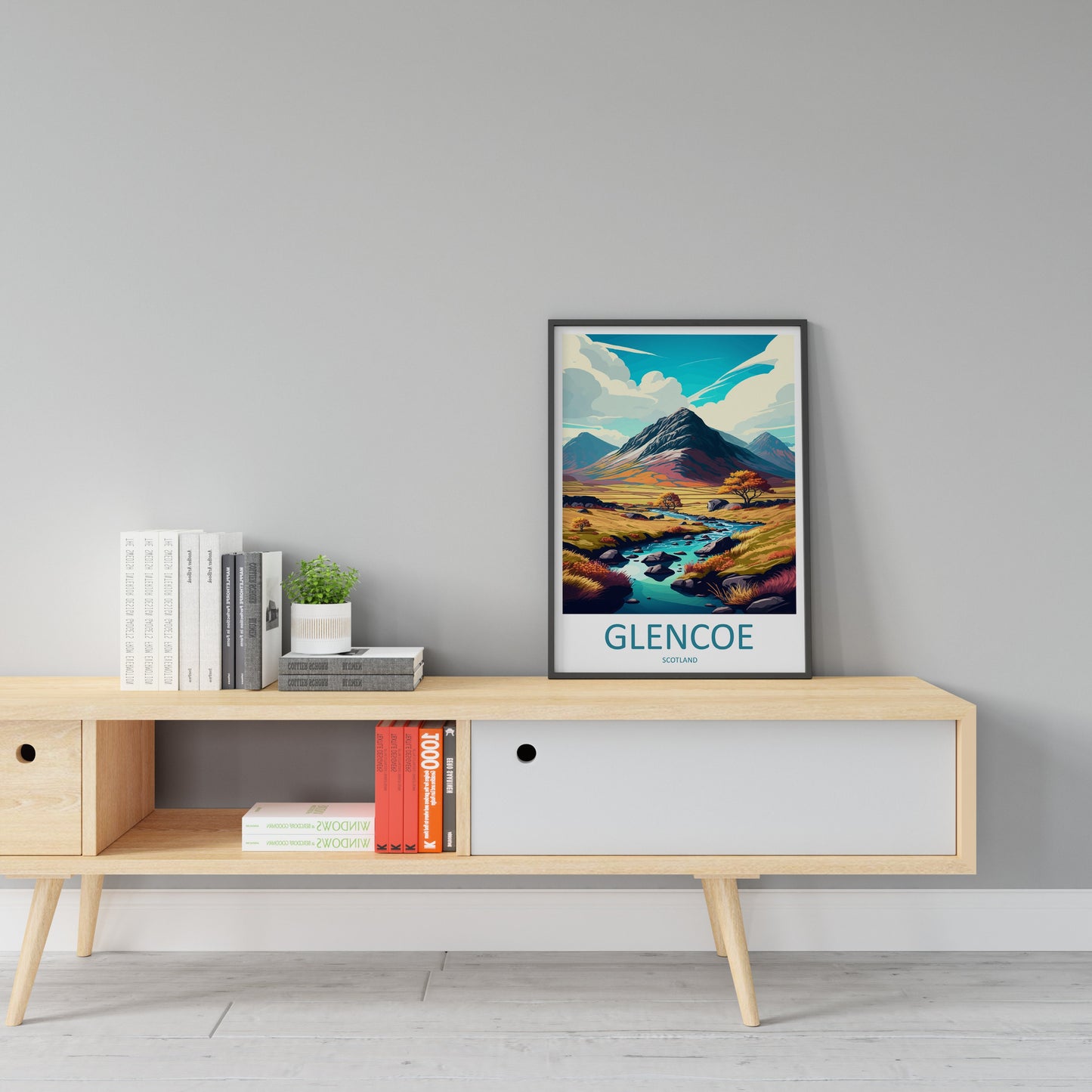 Glencoe Travel Print Wall Art Glencoe Wall Hanging Home Décor Glencoe Gift Art Lovers Scotland Art Lover Gift Glencoe Travel Artwork