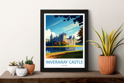 Inveraray Castle Travel Print Wall Art Inveraray Castle Wall Hanging Home Décor Inveraray Castle Gift Art Lovers Scotland Art Lover Gift