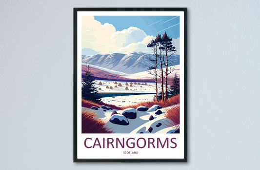 Cairngorms Travel Print Wall Art Cairngorms Wall Hanging Home Décor Cairngorms Gift Art Lovers Scotland Art Lover Gift Cairngorms Poster