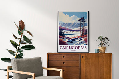 Cairngorms Travel Print Wall Art Cairngorms Wall Hanging Home Décor Cairngorms Gift Art Lovers Scotland Art Lover Gift Cairngorms Poster